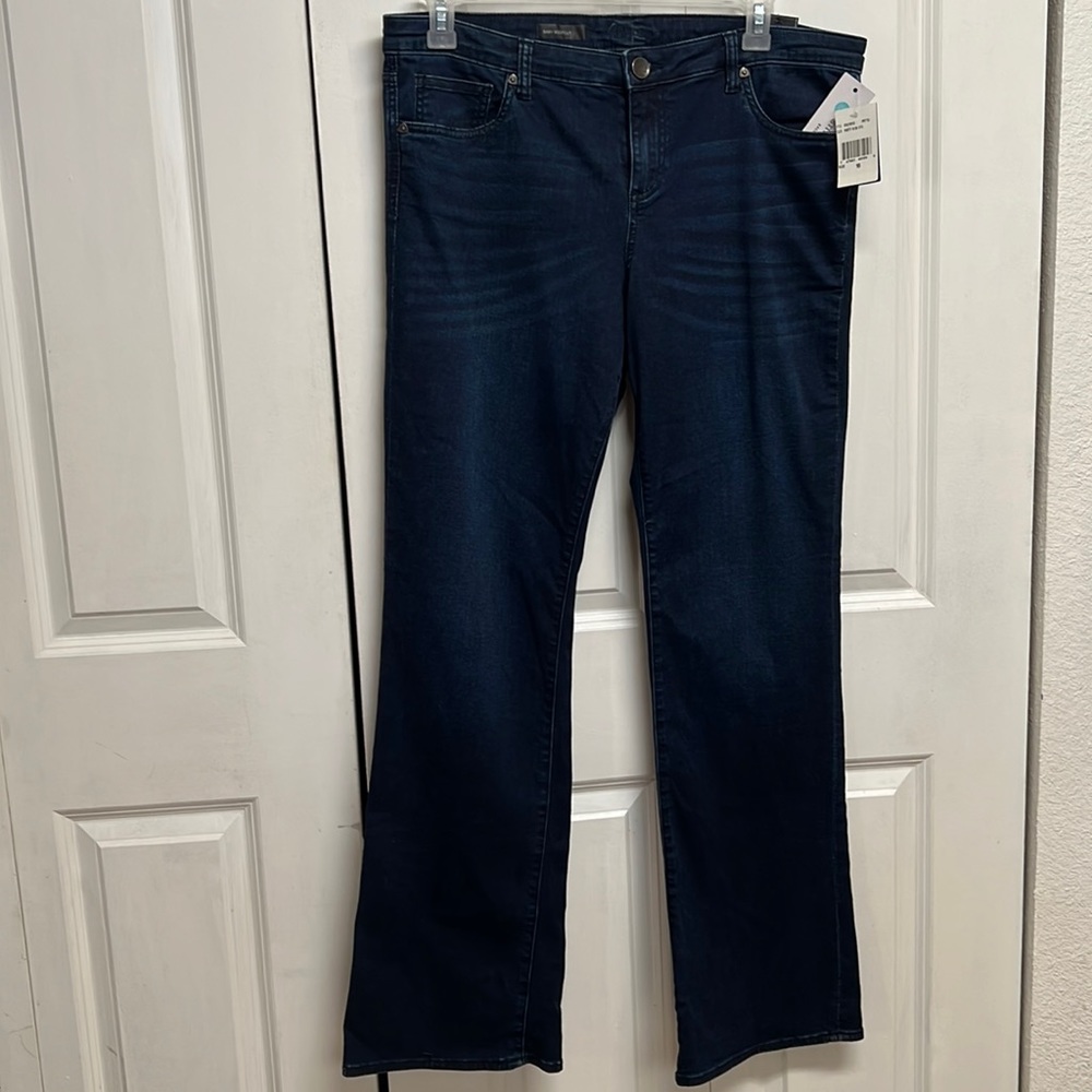 Kut From the Kloth Simmons Indigo Baby Bootcut Stretch Jeans Size 16 New